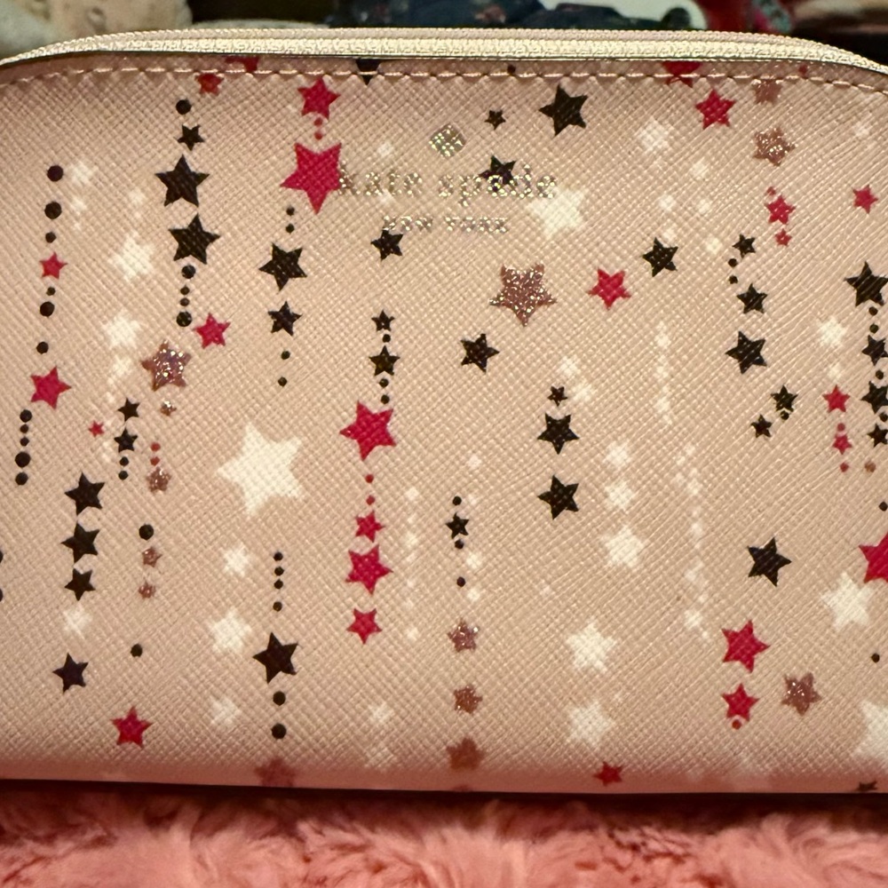 Kate Spade Starry Makeup Bag - Pink and Black